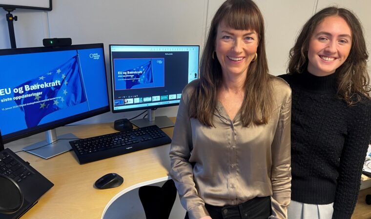Heidi og Emilie holder EU bærekraftskurs