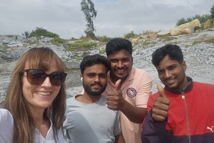 Heidi Furustøl i India med Beer Sten.