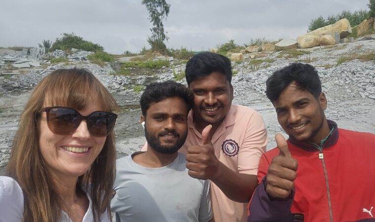 Heidi Furustøl i India med Beer Sten.
